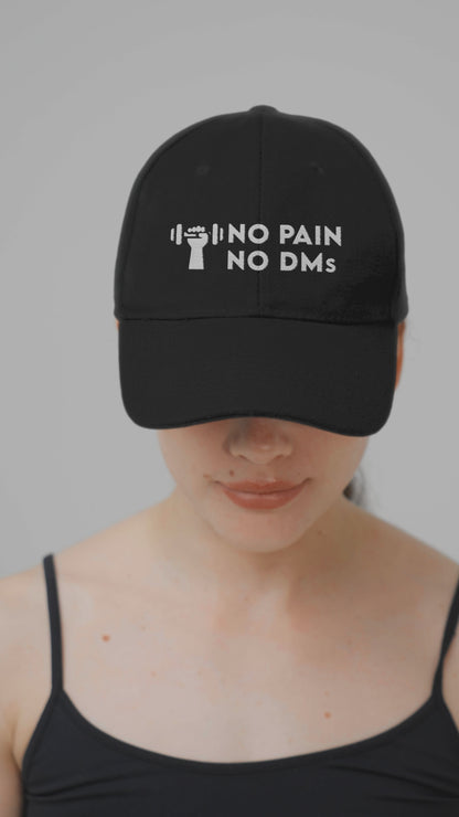 No Pain, No DMs Gym Cap